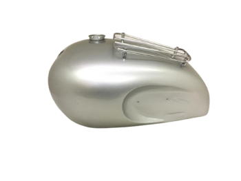 TRIUMPH T100 SILVER PETROL TANK WITH TOP GRILL |Fit For