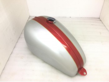 Triumph T120 Bonneville Cherry & Silver Painted Tank |Fit For