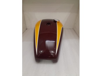 TRIUMPH T140 BROWN & YELLOW PAINTED OIF FUEL TANK - |Fit For