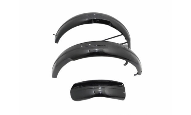 TRIUMPH 3HW 350CC BLACK PAINTED FRONT & REAR MUDGUARD SET|Fit For