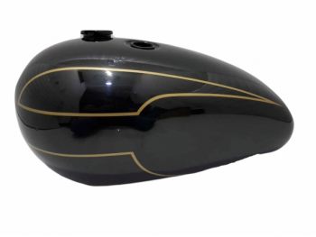 TRIUMPH T140 BLACK PAINTED STEEL PETROL FUEL TANK |Fit For