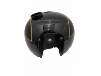 TRIUMPH T140 BLACK PAINTED STEEL PETROL FUEL TANK |Fit For