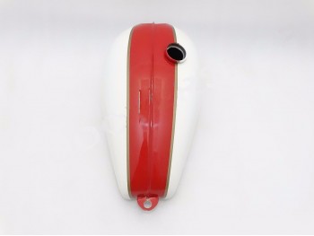 TRIUMPH T120 RED AND WHITE PAINTED GAS FUEL PETROL TANK |Fit For