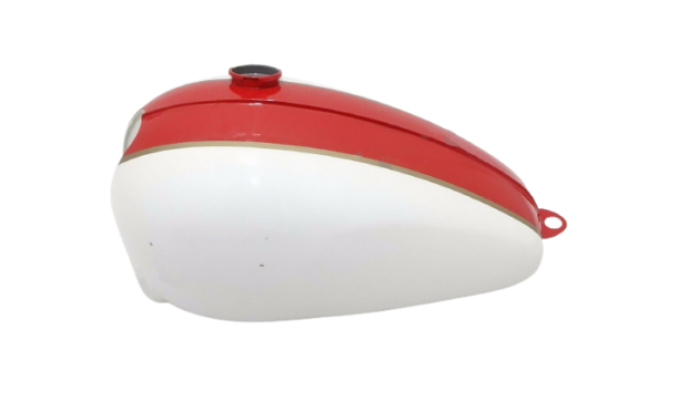 TRIUMPH T120 RED AND WHITE PAINTED GAS FUEL PETROL TANK |Fit For