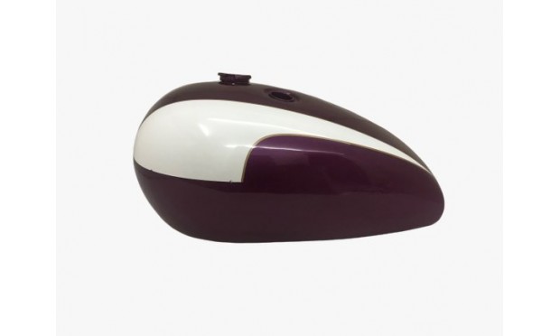 Triumph T140 Aubergine White petrol Tank - |Fit For