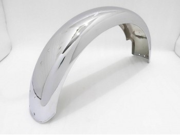 TRIUMPH T140 FRONT AND REAR ALUMINIUM POLISHED MUDGUARDS WITH STAYS & BRACKETS|Fit For