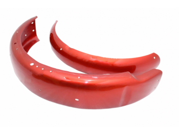 Triumph T140 Front & Rear Cherry Painted Mudguard Set |Fit For