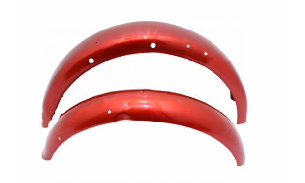 Triumph T140 Front & Rear Cherry Painted Mudguard Set |Fit For