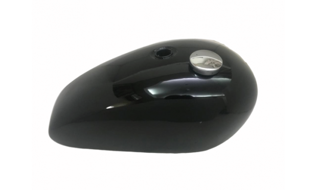 TRIUMPH T140 ALL BLACK PAINTED STEEL PETROL FUEL TANK |Fit For