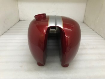 TRIUMPH T120 CHERRY SILVER PAINTED PETROL TANK |Fit For