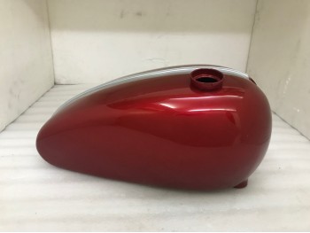 TRIUMPH T120 CHERRY SILVER PAINTED PETROL TANK |Fit For