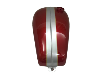 TRIUMPH T120 CHERRY SILVER PAINTED PETROL TANK |Fit For