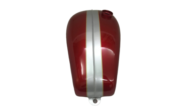 TRIUMPH T120 CHERRY SILVER PAINTED PETROL TANK |Fit For