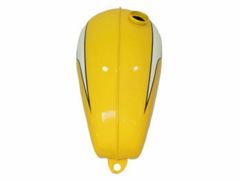 TRIUMPH T120 YELLOW AND WHITE PAINTED PETROL TANK |Fit For