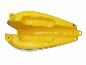 TRIUMPH T120 YELLOW AND WHITE PAINTED PETROL TANK |Fit For