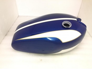 TRIUMPH T160 TRIDENT BLUE AND CREAM PAINTED GAS FUEL TANK |Fit For