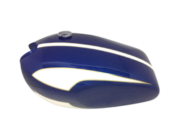 TRIUMPH T160 TRIDENT BLUE AND CREAM PAINTED GAS FUEL TANK |Fit For