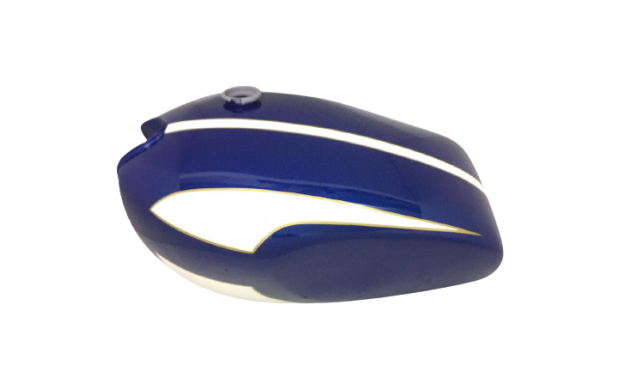 TRIUMPH T160 TRIDENT BLUE AND CREAM PAINTED GAS FUEL TANK |Fit For