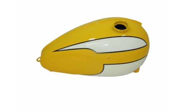 Triumph T160 Yellow And White Trident Fuel Petrol Tank |Fit For