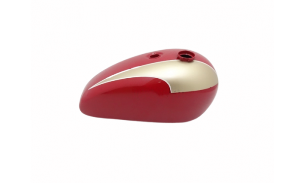 TRIUMPH T140 RED & GOLDEN PAINTED OIF FUEL TANK |Fit For