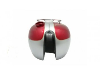 Triumph T120 BONNEVILLE 3.5 Gallon Cherry & Silver Painted Petrol Tank |Fit For