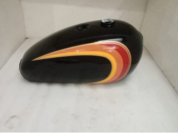 Triumph T140 Black Paint Multi Colour Fuel Tank British Bonneville |Fit For