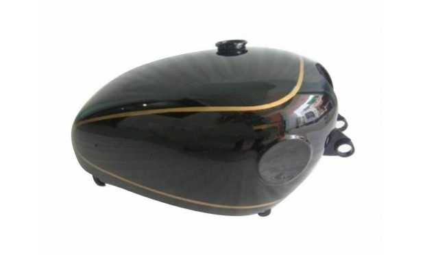 VELOCETTE VENOM BLACK PAINTED GAS FUEL PETROL TANK (WITH SIDE BADGES |Fit For