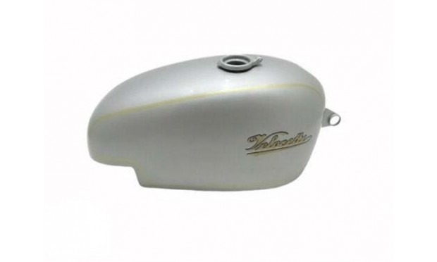 Velocette Thruxton Silver Painted Golden Lining Petrol Tank|Fit For