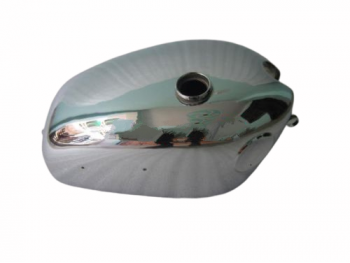 VELOCETTE VENOM CHROME PLATED FUEL PETROL TANK WITH SIDE BADGES MOUNT |Fit For