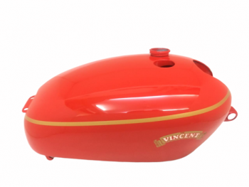 VINCENT HRD RED PAINTED ALUMINIUM GAS FUEL PETROL TANK |Fit For