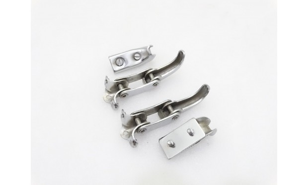 WILLYS JEEP 50-52 M38s CJS FORD CHROMED WINDSHIELD INTERIOR LATCH KIT Fit For