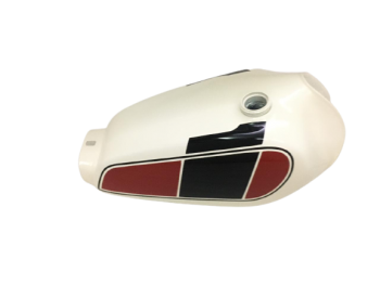 Yamaha Xt 250 3Y3 4Y1 Red & White Painted Petrol Tank 1980-1990|Fit For)