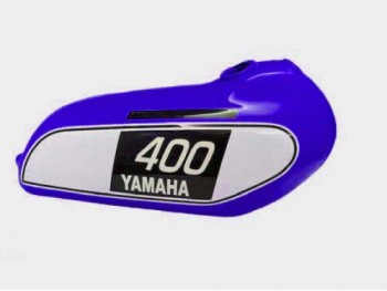 YAMAHA 250 DT / 400 DT Enduro,Blue Painted Tank 1975 to 1977 |Fit For