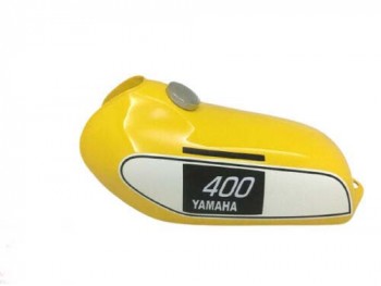YAMAHA 250 DT / 400 DT Enduro, Yellow Painted Tank & CAP 1975 to 1977 |Fit For