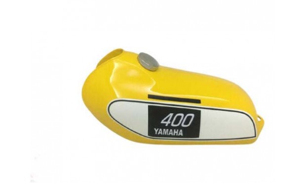YAMAHA 250 DT / 400 DT Enduro, Yellow Painted Tank & CAP 1975 to 1977 |Fit For