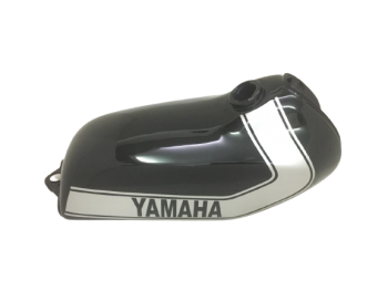 YAMAHA 250 DT Enduro,Black & Silver  Painted Tank 1975 to 1977 |Fit For