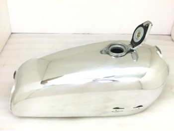 Yamaha RD350 RD 350 Polished Aluminum Tank With Badges Hole 1973-1975 Fit For