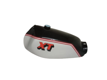 Yamaha Xt 250 3Y3 4Y1 Black & Silver Painted Petrol Tank 1980-1990|Fit For)