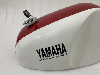 Yamaha Rz350 31k YPVS Red And White Painted Steel Petrol Tank |Fit For