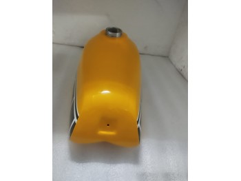 Fit For Yamaha YZ125 Petrol Yellow & Black Painted Aluminium Tank 1977-78