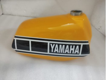 Fit For Yamaha YZ125 Petrol Yellow & Black Painted Aluminium Tank 1977-78