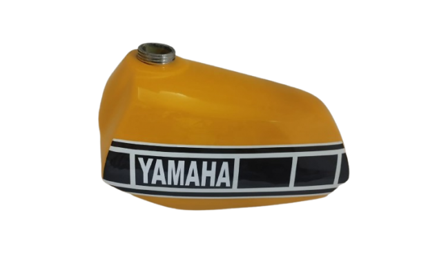 Fit For Yamaha YZ125 Petrol Yellow & Black Painted Aluminium Tank 1977-78