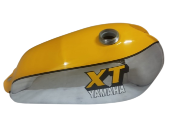 FIT FOR YAMAHA XT TT 500 YELLOW & CHROME STEEL PETROL TANK 1U6,1980 MODEL