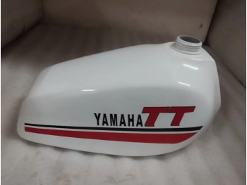 Fit For Yamaha TT250 1980-83 White Steel Petrol Fuel Tank