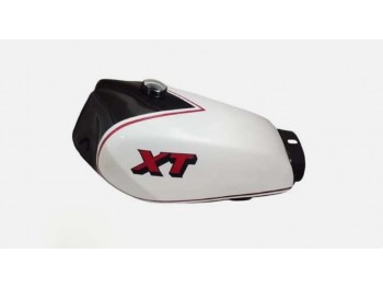 Fit For Yamaha XT 250 3Y3 4Y1 White & Black Petrol tank 1980-1990