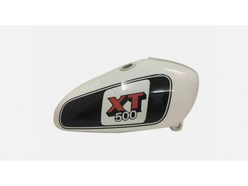 Fit For Yamaha XT TT 500 White & Black Painted Fuel Petrol Tank (Steel)1N5 1977