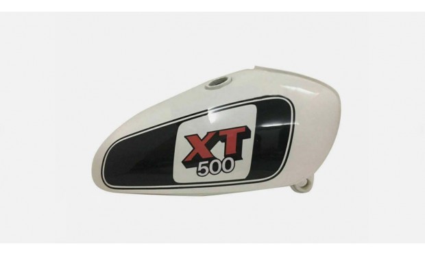 Fit For Yamaha XT TT 500 White & Black Painted Fuel Petrol Tank (Steel)1N5 1977