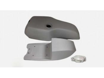 FIT For Yamaha TZ RD250 RD350 TD Cafe Racer Petrol Raw Tank & Seat Hood + CAP