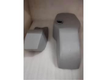 FIT For Yamaha TZ RD250 RD350 TD Cafe Racer Petrol Raw Tank & Seat Hood + CAP
