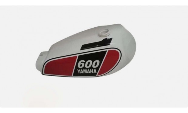 Yamaha Xt 250 3Y3 4Y1 Red & White Painted Tank + 600 Decals 1980-1990